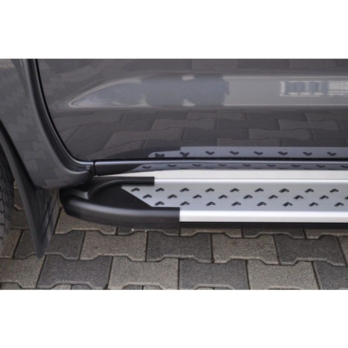 Praguri Laterale Toyota Hilux Vigo [12-14] - ARP Artemis Silver - imagine 10