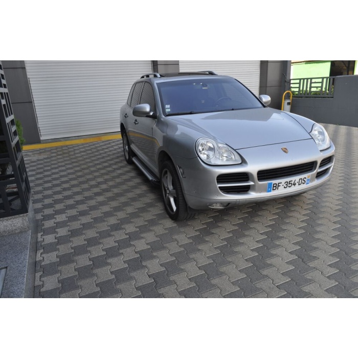 Praguri Laterale Porsche Cayenne 04-10 - ARP Artemis Silver - imagine 7
