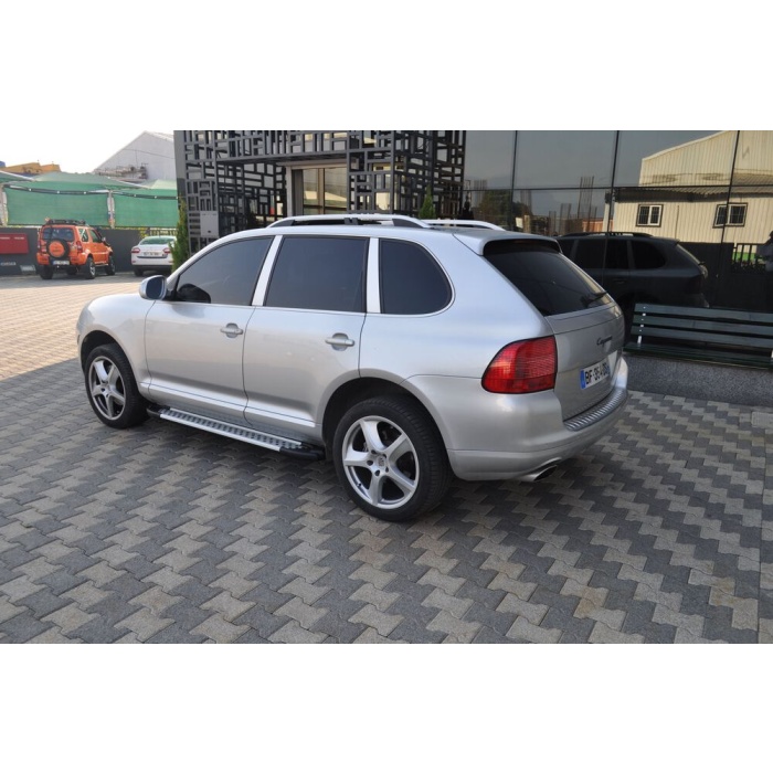 Praguri Laterale Porsche Cayenne 04-10 - ARP Artemis Silver - imagine 10