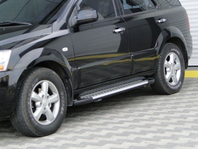 Praguri Laterale Kia Sorento 03-09 - ARP Artemis Silver - imagine 8