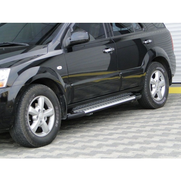 Praguri Laterale Kia Sorento 03-09 - ARP Artemis Silver - imagine 8