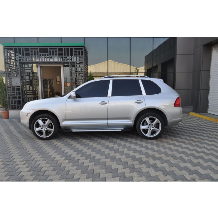 Praguri Laterale Porsche Cayenne 04-10 - ARP Artemis Silver - imagine 8