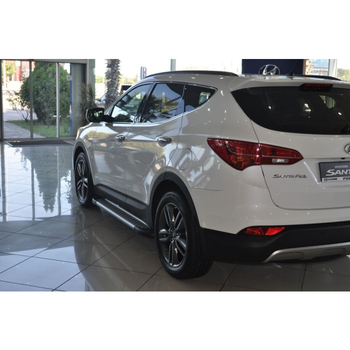 Praguri Laterale Hyundai Santa Fe 13 -> - ARP Artemis Silver - imagine 13