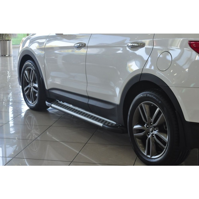 Praguri Laterale Hyundai Santa Fe 13 -> - ARP Artemis Silver - imagine 12
