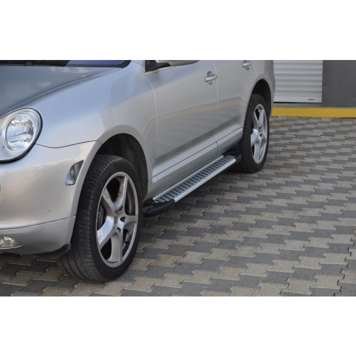 Praguri Laterale Porsche Cayenne 04-10 - ARP Artemis Silver - imagine 9