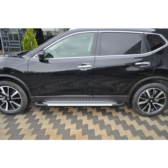 Praguri Laterale Nissan X-Trail 14 -> - ARP Artemis Silver - imagine 8