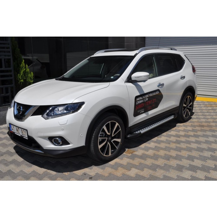 Praguri Laterale Nissan X-Trail 14 -> - ARP Artemis Silver - imagine 7