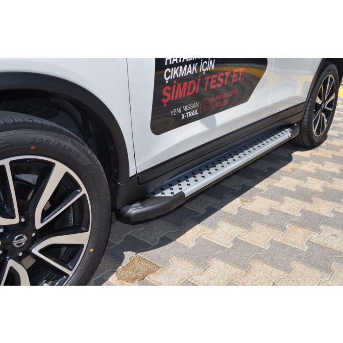 Praguri Laterale Nissan X-Trail 14 -> - ARP Artemis Silver - imagine 9