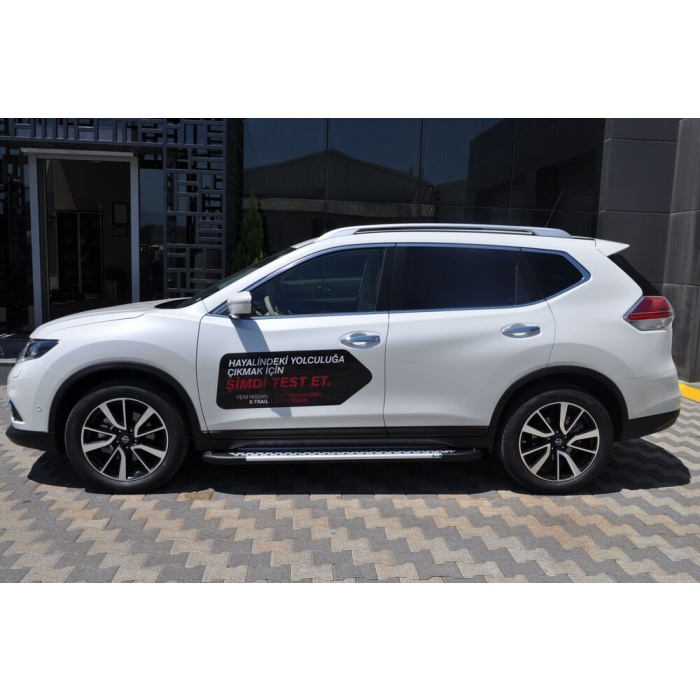 Praguri Laterale Nissan X-Trail 14 -> - ARP Artemis Silver - imagine 11