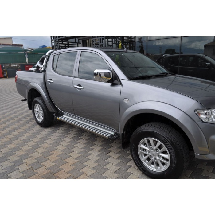 Praguri Laterale Mitsubishi L200 Triton [10-14] - ARP Ronesans Silver - imagine 3