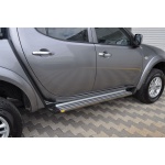 Praguri Laterale Mitsubishi L200 Triton [10-14] - ARP Ronesans Silver - imagine 6