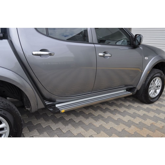 Praguri Laterale Mitsubishi L200 Triton [10-14] - ARP Ronesans Silver - imagine 6