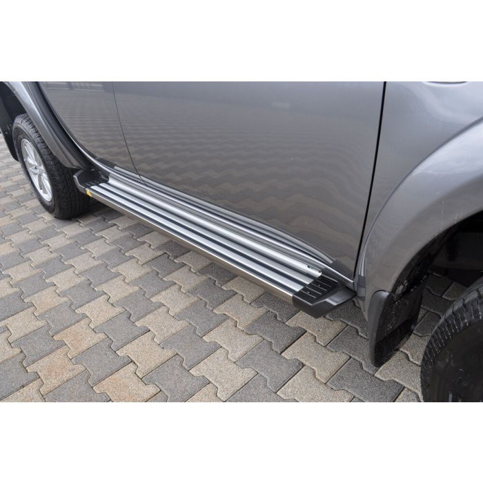 Praguri Laterale Mitsubishi L200 Triton [10-14] - ARP Ronesans Silver - imagine 7