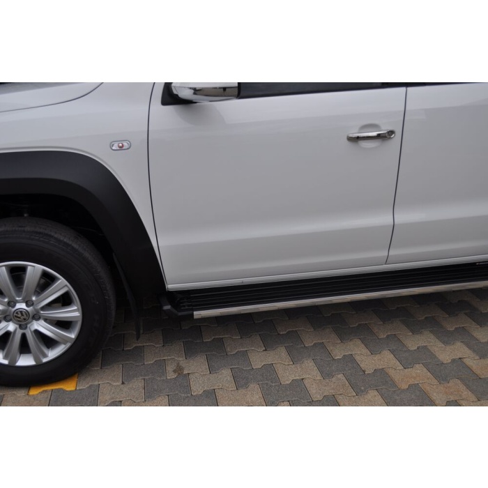 Praguri Laterale Volkswagen Amarok 10-15 - ARP Ronesans Black - imagine 8