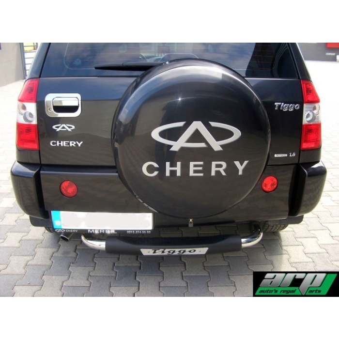 Bara de protectie spate Chery Tiggo 08-11- ARP TITANIC Negru - Chrome - imagine 2