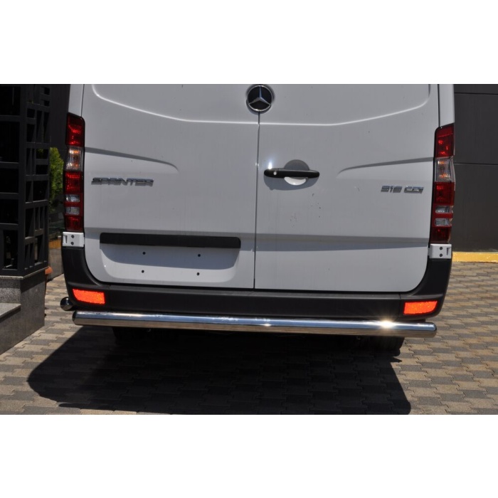 Bara de protectie spate Mercerdes Sprinter LWB 14-Prezent - ARP MERKUR Chrome - imagine 10