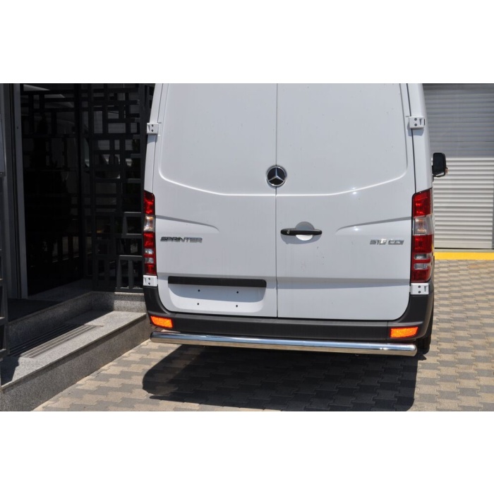 Bara de protectie spate Mercerdes Sprinter LWB 14-Prezent - ARP MERKUR Chrome - imagine 9