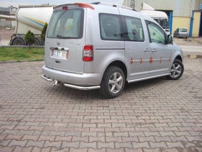 Kit Bara de protectie spate Volkswagen Caddy 04-10 - ARP Mars Chrome - imagine 2