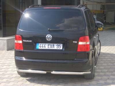 Kit Bara de protectie spate Volkswagen Touran 03-15 - ARP Mars Chrome - imagine 2