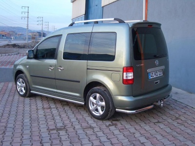 Kit Bara de protectie spate Volkswagen Caddy 04-10 - ARP Mars Chrome - imagine 3