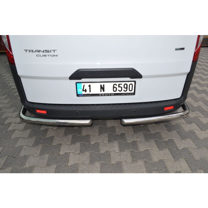 Kit Bara de protectie spate Ford Custom LWB - SWB 15-Prezent - ARP Mars Chrome - imagine 3