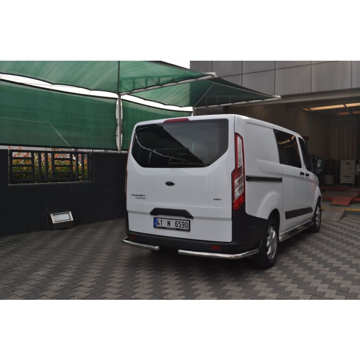 Kit Bara de protectie spate Ford Custom LWB - SWB 15-Prezent - ARP Mars Chrome - imagine 4