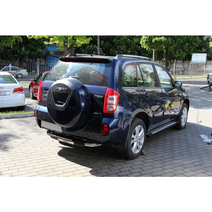 Bara de protectie spate Chery Tiggo 12-Prezent - ARP TITANIC Negru - Chrome - imagine 2