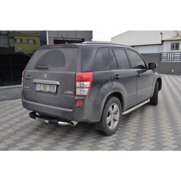 Bara de protectie spate Suzuki Grand Vitara 5 usi 10-Prezent - ARP TITANIC Negru - Chrome - imagine 5