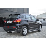 Bara de protectie spate Mitsubishi ASX 10-12- ARP TITANIC Negru - Chrome - imagine 5