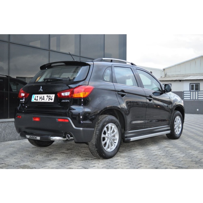 Bara de protectie spate Mitsubishi ASX 10-12- ARP TITANIC Negru - Chrome - imagine 5