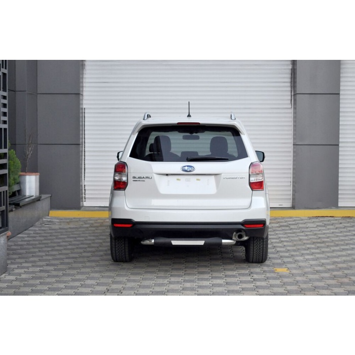 Bara de protectie spate Subaru Forester 13-Prezent- ARP TITANIC Negru - Chrome - imagine 2