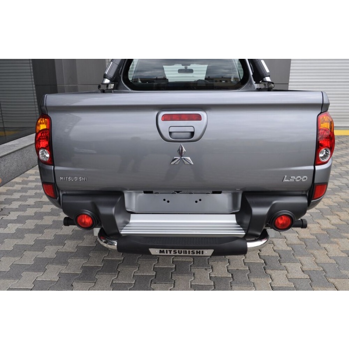 Bara de protectie spate Mitsubishi L200 Triton 10-14- ARP TITANIC Negru - Chrome - imagine 4