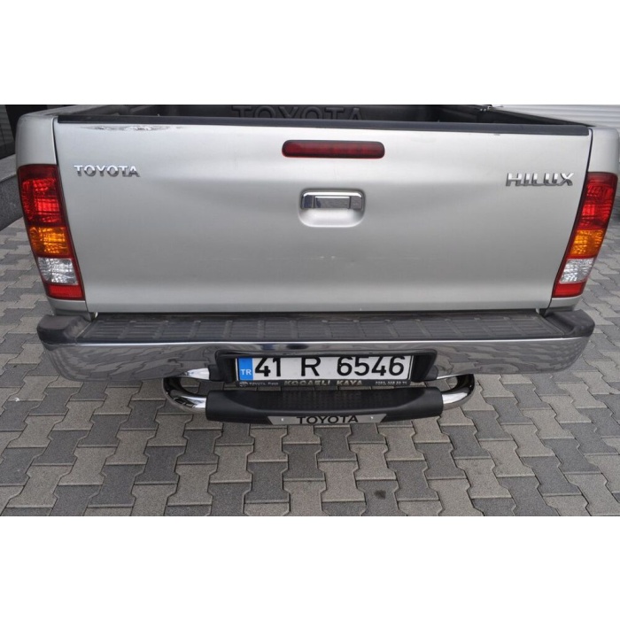 Bara de protectie spate Toyota Hilux 06-09- ARP TITANIC Negru - Chrome - imagine 2