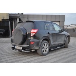 Bara de protectie spate Toyota Rav 4 3usi 10-12- ARP TITANIC Negru - Chrome - imagine 3