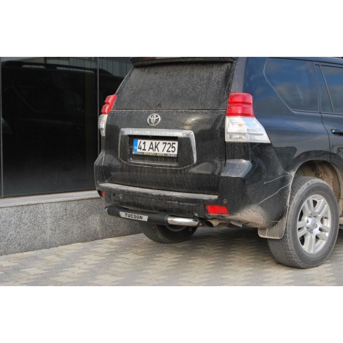 Bara de protectie spate Toyota Land Cruiser Prado 10-Prezent- ARP TITANIC Negru - Chrome - imagine 5