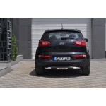 Bara de protectie spate Kia Sportage 10-15 - ARP TITANIC Negru - Chrome - imagine 4