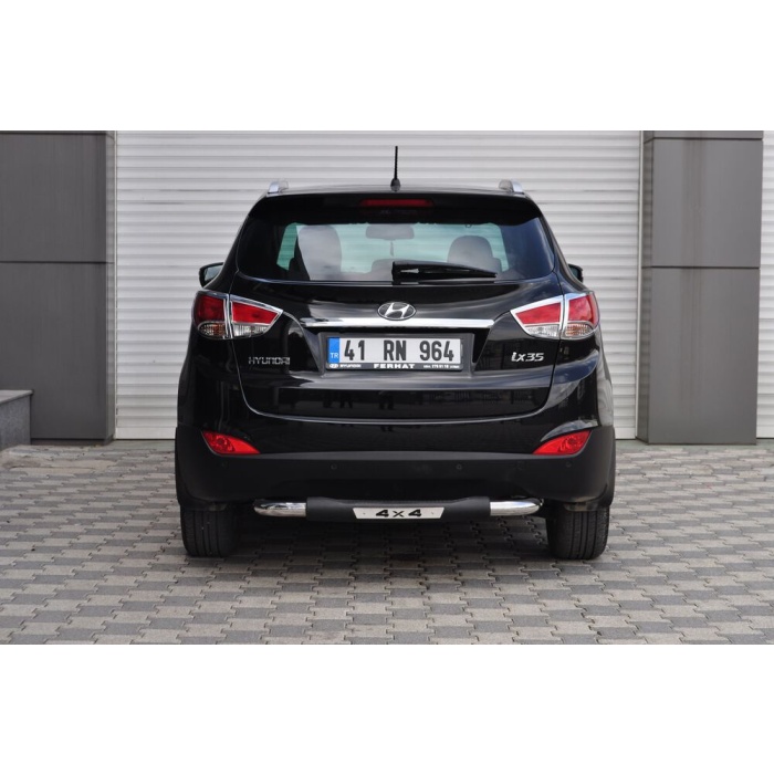 Bara de protectie spate Hyundai IX35 10-14- ARP TITANIC Negru - Chrome - imagine 3