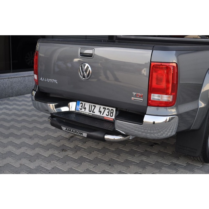 Bara de protectie spate Volkswagen Amarok 10-15 - ARP TITANIC Negru - Chrome - imagine 3