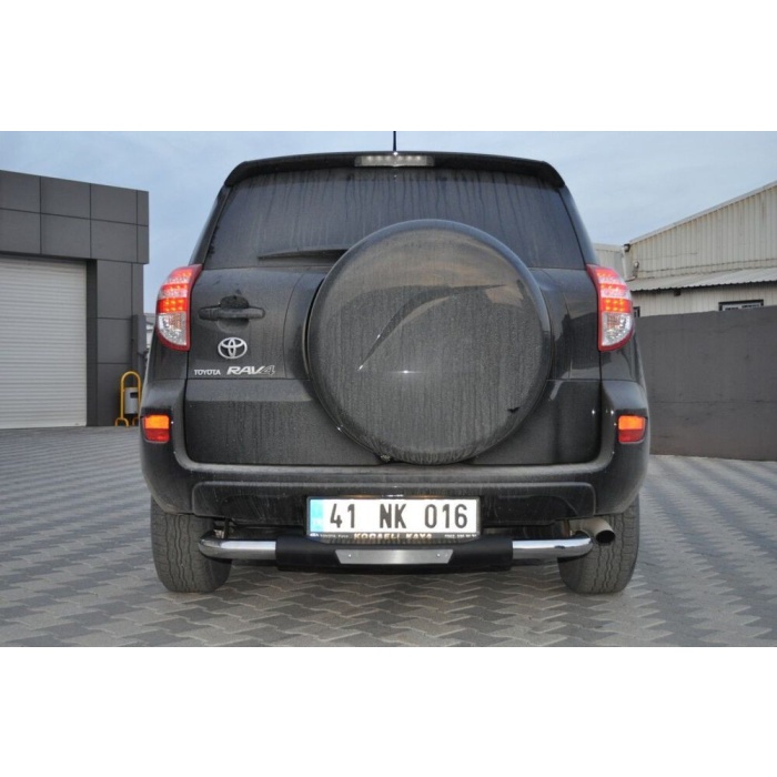 Bara de protectie spate Toyota Rav 4 3usi 10-12- ARP TITANIC Negru - Chrome - imagine 4