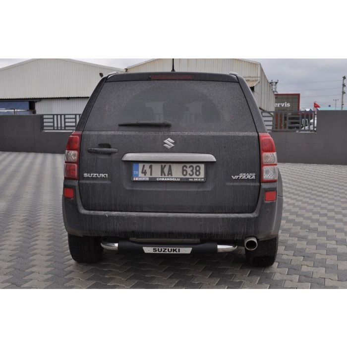 Bara de protectie spate Suzuki Grand Vitara 5 usi 10-Prezent - ARP TITANIC Negru - Chrome - imagine 2