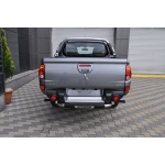 Bara de protectie spate Mitsubishi L200 Triton 10-14- ARP TITANIC Negru - Chrome - imagine 3