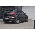 Bara de protectie spate Kia Sportage 10-15 - ARP TITANIC Negru - Chrome - imagine 2