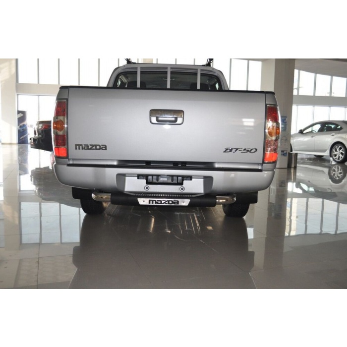 Bara de protectie spate Mazda BT50 99-06 - ARP TITANIC Negru - Chrome - imagine 4