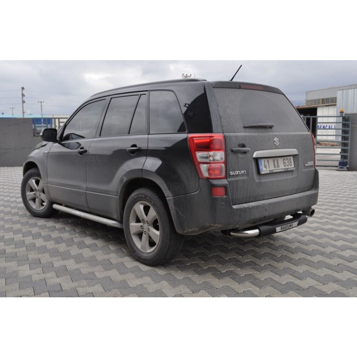 Bara de protectie spate Suzuki Grand Vitara 5 usi 10-Prezent - ARP TITANIC Negru - Chrome - imagine 3