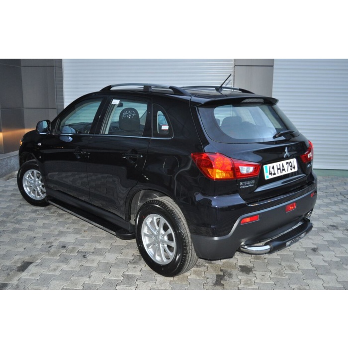 Bara de protectie spate Mitsubishi ASX 10-12- ARP TITANIC Negru - Chrome - imagine 7