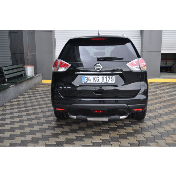 Bara de protectie spate Nissan X-Trail 14-Prezent- ARP TITANIC Negru - Chrome - imagine 2