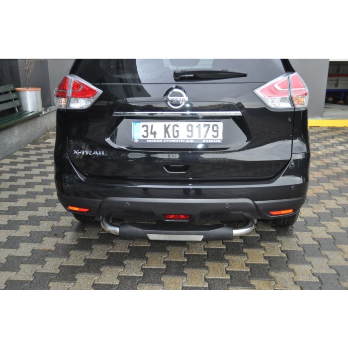 Bara de protectie spate Nissan X-Trail 14-Prezent- ARP TITANIC Negru - Chrome - imagine 8