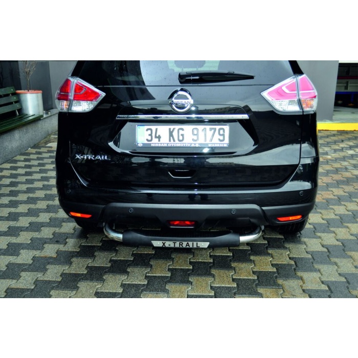 Bara de protectie spate Nissan X-Trail 14-Prezent- ARP TITANIC Negru - Chrome - imagine 6