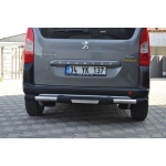 Bara de protectie spate Peugeot Partner 08-Prezent - ARP TITANIC Negru - Chrome - imagine 2