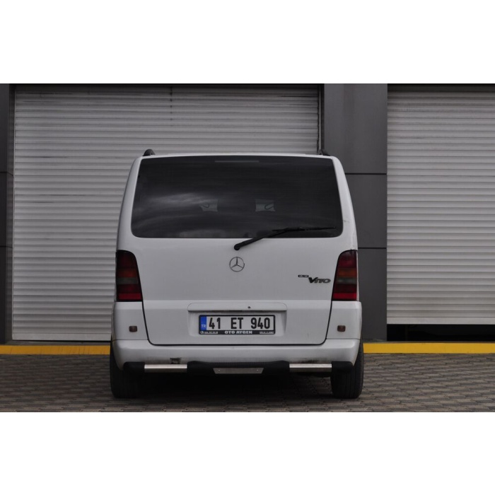 Bara de protectie spate Mercedes Vito 98-03 - ARP TITANIC Negru - Chrome - imagine 4